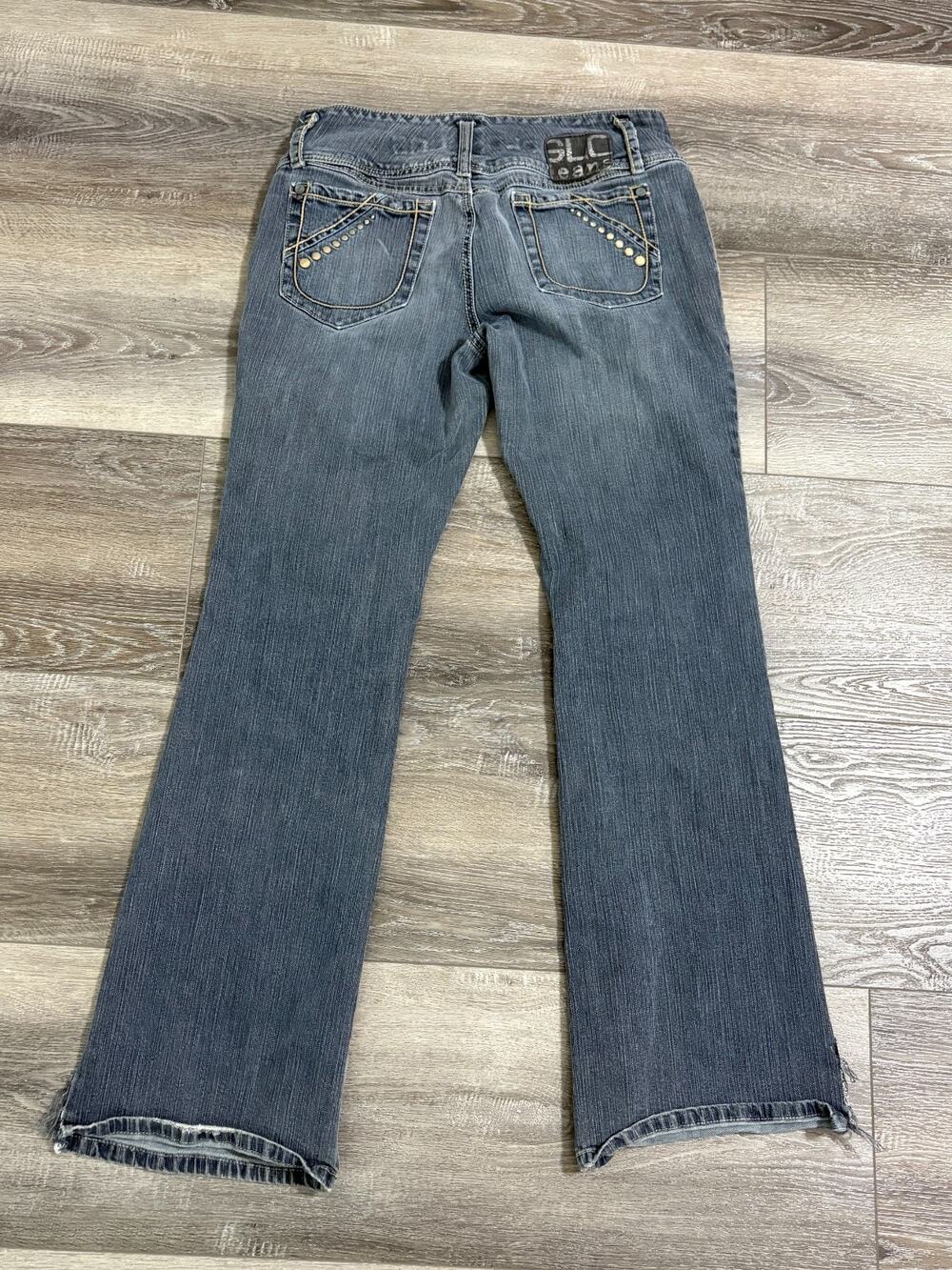 GLO Jeans Flare Double Waist Y2K Jeans Skater Streetwear Women’s - Junior’s 7